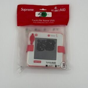 Supreme luminAID PackLite Nova USB Solar Collapsible LED Lantern Red